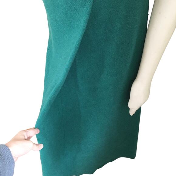 TER ET BANTINE Virgin Wool Blend Designer Maxi Dress Made in ITALY SZ S - Picture 4 of 12